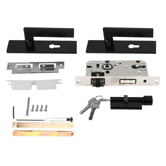 ZOUSSIQI European Style Modern Solid Aluminum Door Handle Lock Indoor Bedroom Door Lock JU316-134035