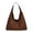 Coffee, variant on freneci Travel Tote Bag Elegant Women Suede Shoulder Bag for Shopping Outdoor Street Brown