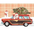 thumbnail image 2 of Warren, Annie 32x26 White Modern Wood Framed Museum Art Print Titled - Santa on Wheels I, 2 of 4