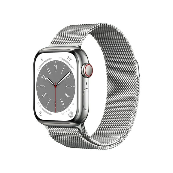 Apple Watch Series 8 GPS   Cellular Stainless Steel Case with Milanese Loop