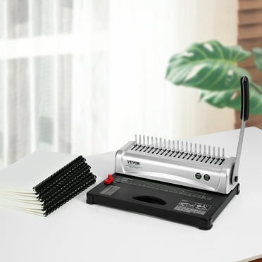 SKYSHALO 21-Hole Comb Binding Machine with 100 Pieces Binding Spines
