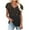 Gold, variant on Fesfesfes Women Tops Womens Spring And Summer Casual V-Neck T-shirt Printed Short Sleeved Womans Under Shirt M(US:6)