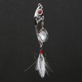 thumbnail image 1 of Señuelo de pesca con anzuelo de plumas, cebo de pesca con plumas giratorio de aleación de zinc, señuelo de pesca de construcción robusta, 1 of 9
