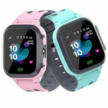 EIMELI Kids Smart Watch Waterproof with LBS Tracker Phone Smartwatch Touch Screen Sport Smartwatch with Voice Chat SOS Help Anti-Lost Calling Phone Watches for Girls Boys Children Teen Student (Blue)