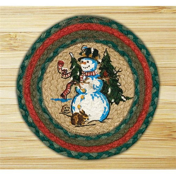 Capitol Importing 80-246WW Winter Wonderland - 10 in. x 10 in. Hand Printed Round Swatch
