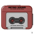 thumbnail image 1 of HLONK For Retro Mini Tape Recorder with 15s Recording and 3 Built-in Songs - Portable Nostalgic Gadget for On-the-Go Fun, 1 of 8