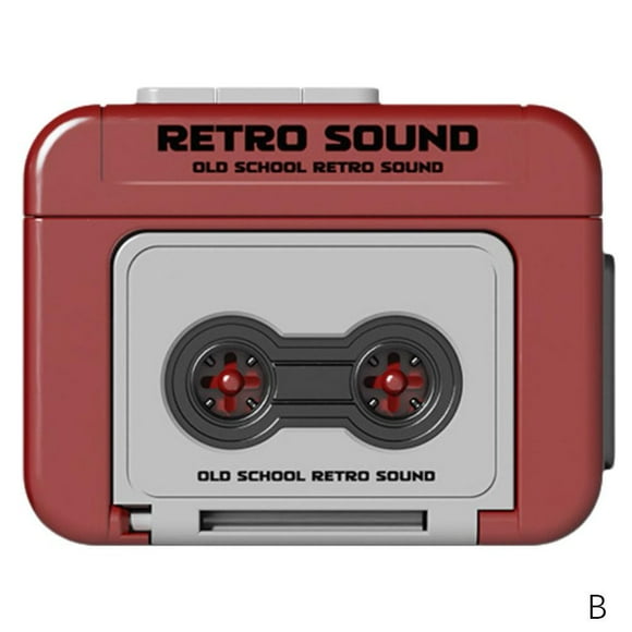 SDOTXA For Retro Mini Tape Recorder with 15s Recording and 3 Built-in Songs - Portable Nostalgic Gadget for On-the-Go Fun