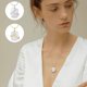 thumbnail image 5 of Collar con colgante de abrazo vintage con perlas barrocas, cadena de eslabones, collar con colgante de abrazo para mujeres y niñas, 5 of 7