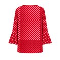 thumbnail image 6 of Kezqiaxn Blouses for Women Dressy Casual 3/4 Sleeve Loose Button Down Shirts V-Neck Summer Tops Fashion Clothing, 6 of 7