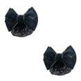 thumbnail image 3 of Guardoinrt Filet à Cheveux à Grand Application pour Apparence Chic et Professionnelle Bons Cadeaux Bordure Dorée - Noir 2Ensemble, 3 of 6