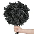 thumbnail image 6 of Halloween Artificial Rose with Creepy Crawlers Spooky Floral Arrangement Horror Party Decor(Black), 6 of 9