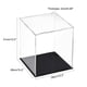thumbnail image 2 of Caja de exhibición clara de acrílico Uxcell, protección a prueba de polvo, cubo de exhibición de coleccionables 9.8x9.8x11.8 pulgadas, 2 of 6
