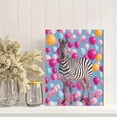 thumbnail image 2 of Qisvanset Balloon Zebra Canvas Print 12x16 Inch Nursery Decor, 2 of 8