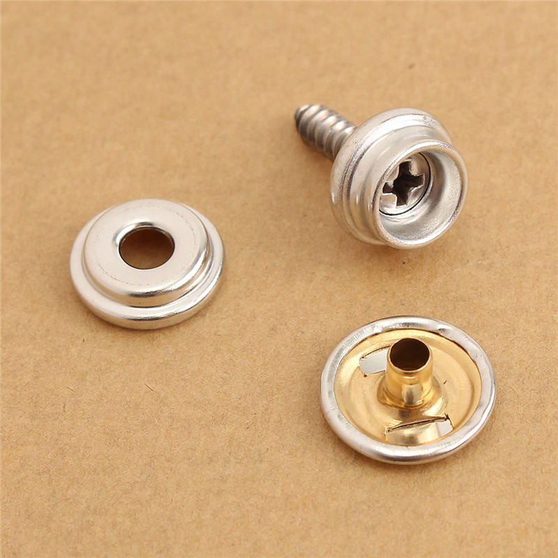 Snap Fasteners Fast Fabric Repair Kit Stud Button Rivet Clothing Leathers 30pcs 