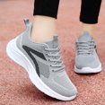 thumbnail image 6 of Willtoo Womens Flying Woven Athletic Sneakers Breathable Mesh Lightweight Running Shoes Lace‑Up Soft Sole Non‑Slip Casual Walking Shoes, 6 of 6