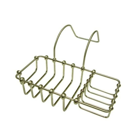 8 Inch Clawfoot Bath Soap & Sponge Holder - Satin Nickel