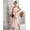 Pink, variant on Women's Spaghetti Strap V-Neck Jumpsuit, Belted Waist Split Wide Leg Flowy Summer Romper