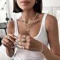 thumbnail image 3 of Collares para mujer, delicado collar tipo gargantilla de espiga de oro, 3 of 5