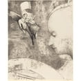 thumbnail image 2 of Odilon Redon 20x24 Gold Ornate Framed and Double Matted Museum Art Print Titled - L’Art Celeste (The Celestial Art) (1894), 2 of 4