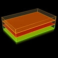 thumbnail image 3 of OnDisplay Electric Neon Luxe Clear Acrylic Stackable Cosmetic/Jewelry Tray - Neon Pink/Orange, 3 of 5