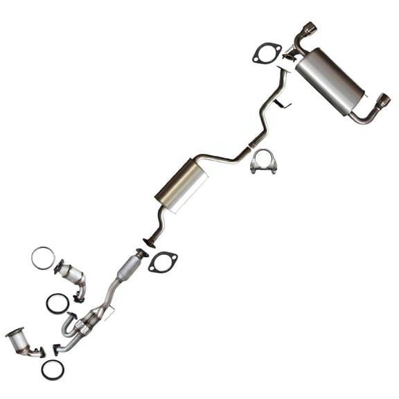 Northeastern Exhaust Manifolds, Catalytic, Resonator & Muffler Fits 2003-2007 Nissan Murano 3.5L - Direct Fit EPA-Approved | Stainless Steel Complete System