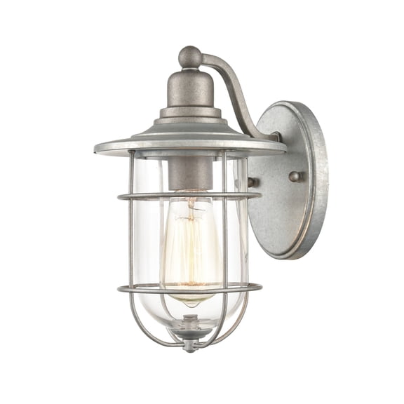 2911-GA Millennium Lighting 1 Light Outdoor Wall Sconce-11 Inch Tall and 7 Inch Wide-Galvanized Finish