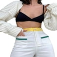 thumbnail image 1 of MesaSe Women Ultra-short Knitted Sweater Coat   Sexy Style Solid Color, 1 of 6