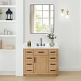 thumbnail image 2 of Gavino 42" Wood Vanity in Light Brown with Composite Stone Top with Mirror, 2 of 17