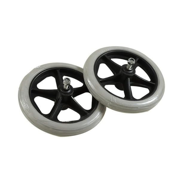 Ruedas de repuesto para silla de ruedas, , 2 piezas, para silla de ruedas eléctrica 6 pulgadas