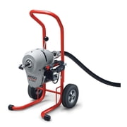 Ridgid K-1500A Sectional Machine With A-1 Mitt, A-12 Pin Key, Rear Guide Hose, C-11 Cables, A-8 Cable Carriers, And Tool Set