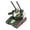 Green, variant on NFTIGB Electric Transforming Tank Robot Toy, Automatic Moving Stunt Car with LED Lights and Sounds, Blue (7.09 inches / 18 cm)