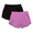Black Soot/Smooth Lilac, variant on Athletic Works Girl's Active Core Shorts, Sizes 4-18 & Plus
