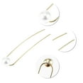 thumbnail image 5 of Unique Bargains 1 Pc Classic Pearl U-shaped Hair Pins Hair Clips for Women 4.76"x0.91"x0.79" Gold Tone, 5 of 5