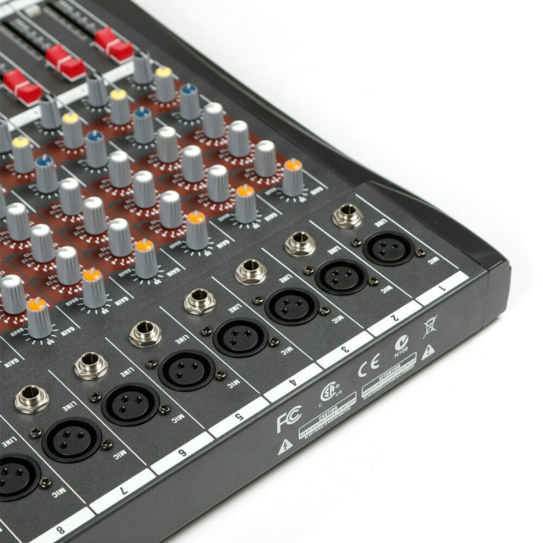 Audio Mixer Sound Board Console USB Mixing Console, 16 Channel Professional  Live Studio Audio Equipment Support Bluetooth 16 Channels Bluetooth Line
