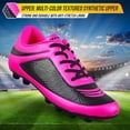 thumbnail image 4 of Botines de fútbol Vizari Infinity Firm Ground para niños, color rosa y negro, 4 of 6