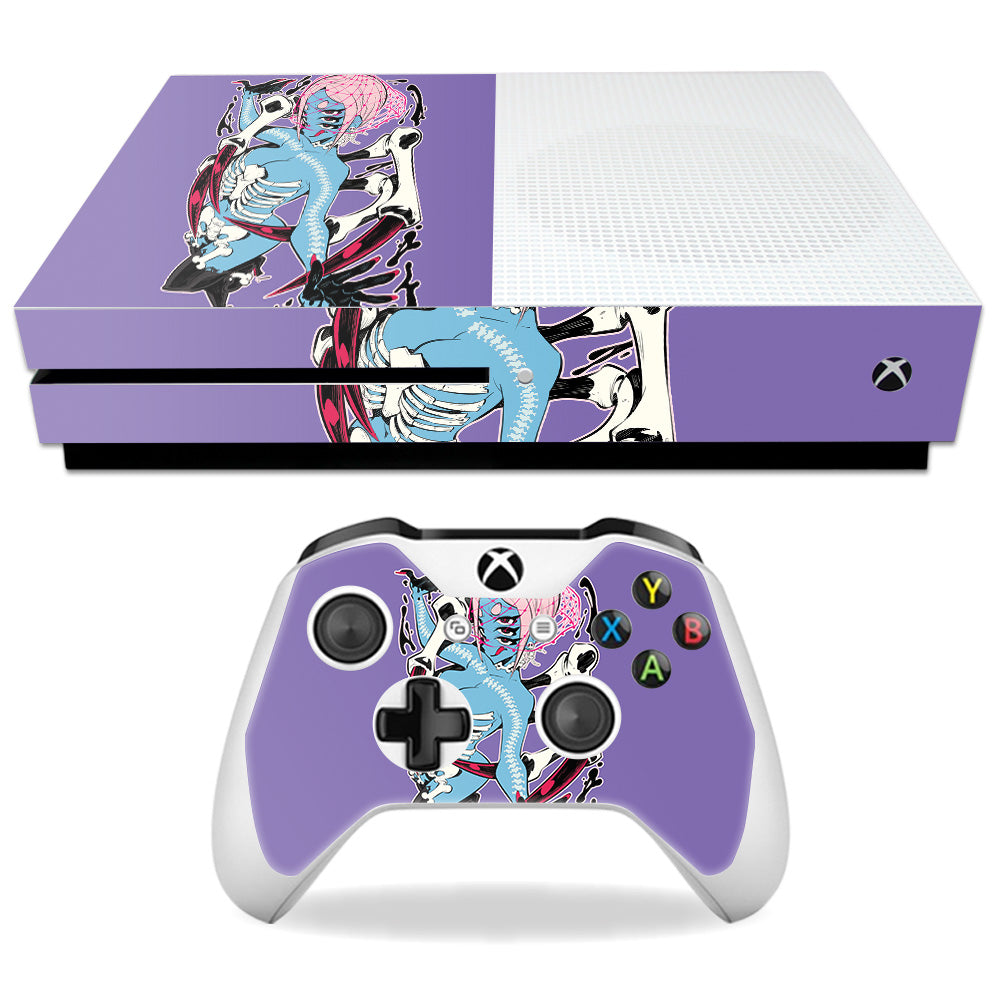 Skin Decal Wrap Compatible With Microsoft Xbox One S Sticker Design