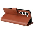thumbnail image 2 of Tarise for Samsung Galaxy S23 Case, Galaxy S23 Wallet Case, Business Simple PU Leather Detachable Wrist Strap Women Men Flip Phone Protective Case Cover for Samsung S23 5G (6.1 inch), Brown, 2 of 6