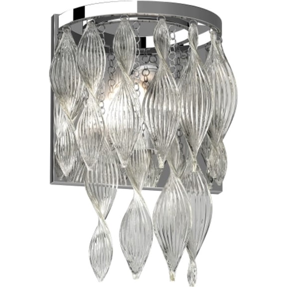 Volume Lighting V1370 Genevieve 1 Light 17" Tall Wall Sconce - Chrome