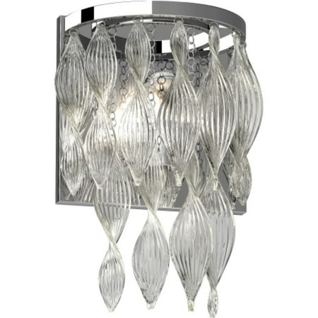 

Volume Lighting V1370 Genevieve 1 Light 17 Tall Wall Sconce - Chrome