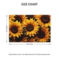 thumbnail image 2 of Placemats Set of 4, Vibrant Sunflower Blooms Place mats for Dining Table Indoor/Outdoor, Cute Heat Resistant Washable Table Mats(18" x 12"), 2 of 8