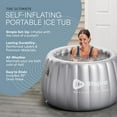 thumbnail image 4 of Lifepro AllevaChill Pro Ice Bath Tub – Portable Self-Inflating Cold Plunge Tub for Adults and Athletes - Gray, 4 of 10