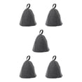 thumbnail image 3 of Advancent Mujer Gorro de baño Fieltro Absorbente de agua Colgando Salón Spa Viaje Baño Baño Sauna Sombrero Cabeza para damas femeninas Gris Type2 NO2, 3 of 6