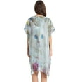thumbnail image 3 of BZSMCE Women Creatively White Cat with Blue Eyes Print Beach Cover-ups Size:S-2XL, 3 of 7