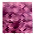 thumbnail image 2 of Ambesonne Pink Shower Curtain, Overlapping Ombre Motifs Art, 69"Wx75"L, Pale Fuchsia Soft Pink, 2 of 4