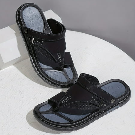 

Men s Thong Toe Post Sandals - Casual Non Slip Flip-flops for Indoor Outdoor Beach - Spring and Summer Shoes