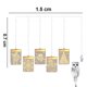 thumbnail image 5 of Luz decorativa navideña para ventana, luces de cadena de fondo para exteriores, interiores, ventanas, camino, patio, dormitorio, fiesta, pared de vacaciones, blanco cálido Vhermosa 221137-1, 5 of 9