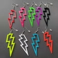 thumbnail image 3 of SharkTRUE Geometric Acrylic Neon Earrings: Lightweight, Vibrant Colors, Stylish Accessory, 3 of 8