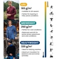 thumbnail image 3 of Merino.tech Men’s 100% Merino Wool Heavyweight Base Layer Top and Bottom Set Includes 𝗕𝗼𝗻𝘂𝘀 Hiking Socks, 3 of 6