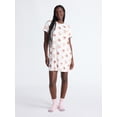 thumbnail image 3 of Joyspun Women's Dreamy Soft Collection Sleepshirt with Short Sleeves, Sizes S/M-2X/3X, 3 of 5