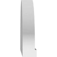 thumbnail image 4 of Ekena Millwork 30"W x 8-1/2"H x 2"P Elliptical 3 Spoke Architectural Grade PVC Pediment, 4 of 7